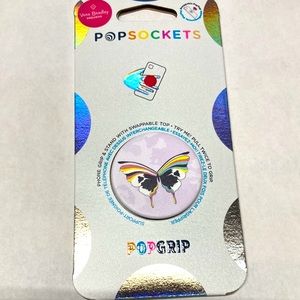 Vera Bradley Pop Socket  Lavender Butterflies Pattern